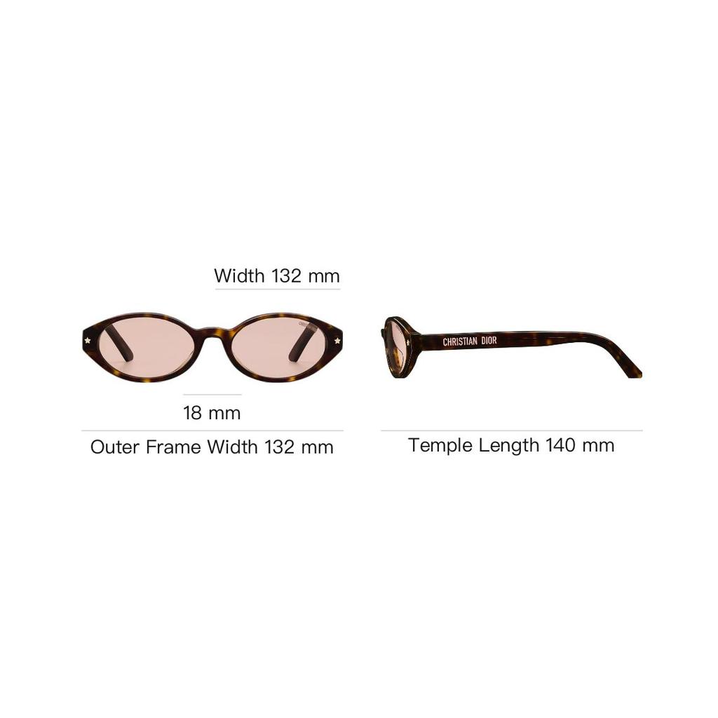 Dior Original Design Oval Sunglasses Unisex sunglasses Tortoise DPFCR1IXR_20L0