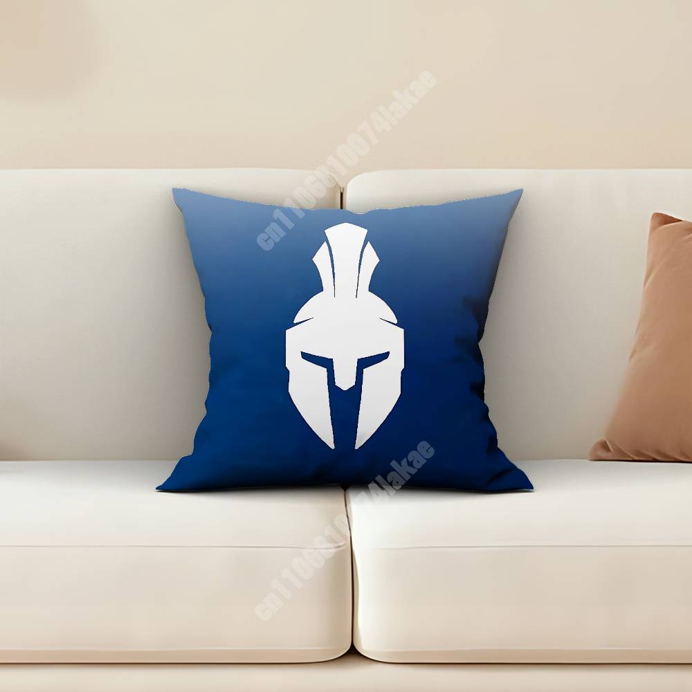 Ancient Sparta Warrior Gladiator Logo Sofa Couch Pillow Cover Cushion Case Cozy Bedroom Accent Studio Furnishing