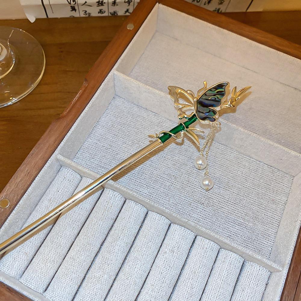 Tassel Hair Fork Butterfly Headwear Hair Chopsticks Butterfly Hanfu Hairpin Party