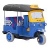 Cryfokt Triciclo Thailandese in Lega Modello Tuk-Tuk Giocattolo, Giocattolo da Tirare per Bambini, per Bambini dai 3 Anni in Su, Durevole e Carino Regalo di Compleanno (blu)