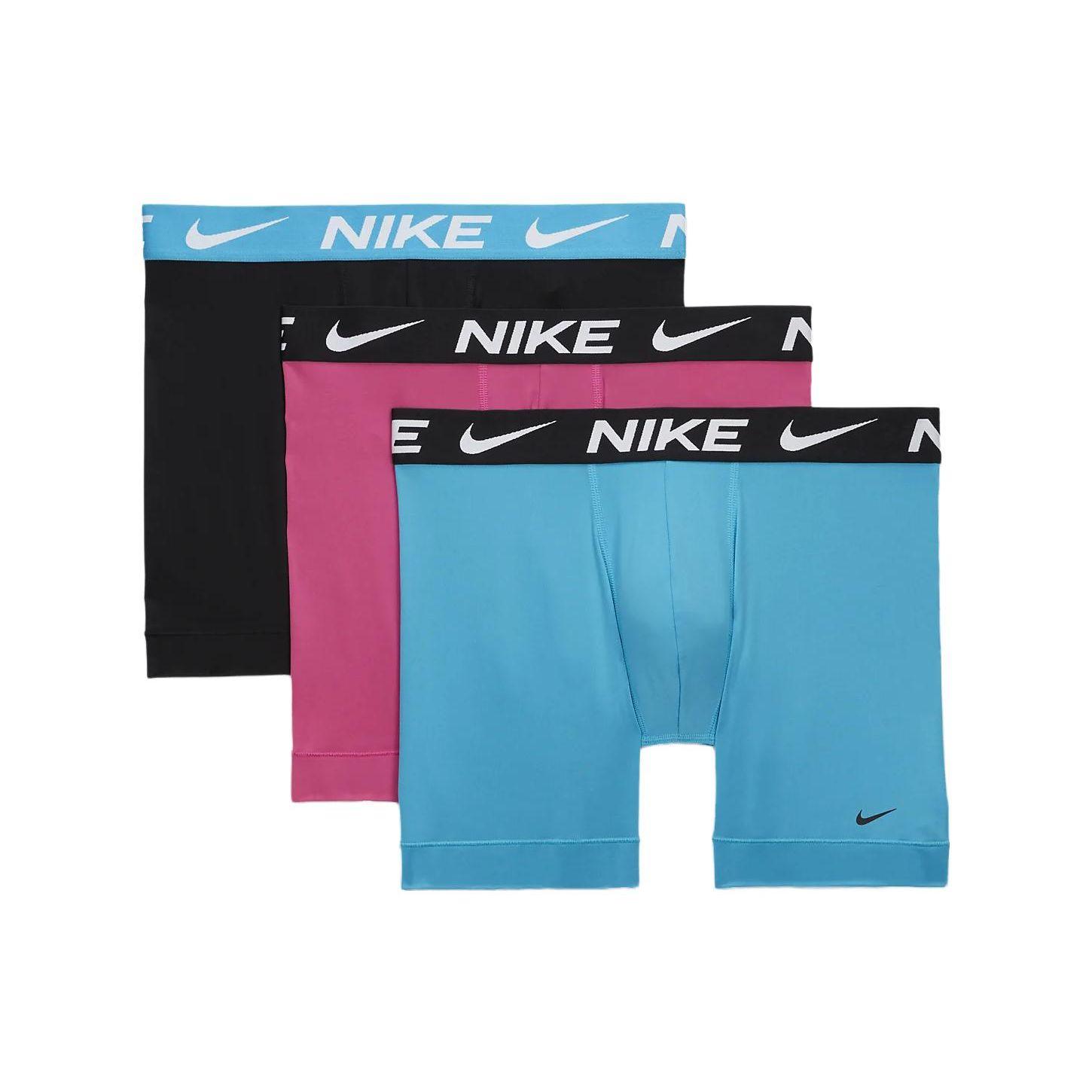 

Nike Logo Print Quick-Dry Boxer Shorts 3-Pack Men bottoms DV3956-468 S