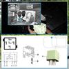 Multipurpose White Green Relay 5 Pin Automotive Relay - Plug In Installation - Compatible