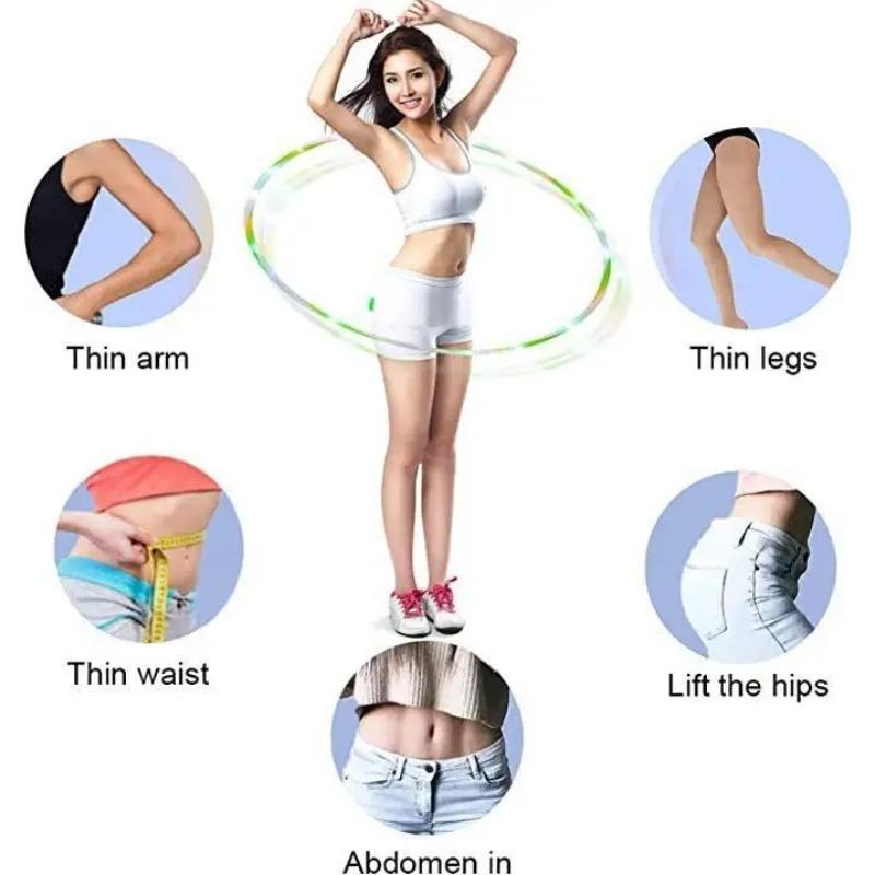 LED Colorful Fitness Circle Sport Hoop Loose Weight Home Indoor Removable Multi-Color Sports Hoop Gym Fitness Equipments