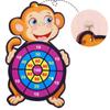 Cartoon Pattern Sticky Ball Children's Dart Board Dart Target Indoor and Outdoor Throwing Sticky Ball Interactive Game