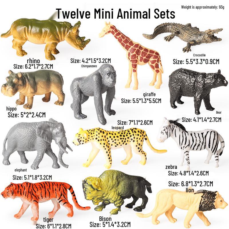 Realistic Forest Animal Miniatures: Monkey, Squirrel, Raccoon, Meerkat, Fennec Fox, Cat Toys & Ornaments