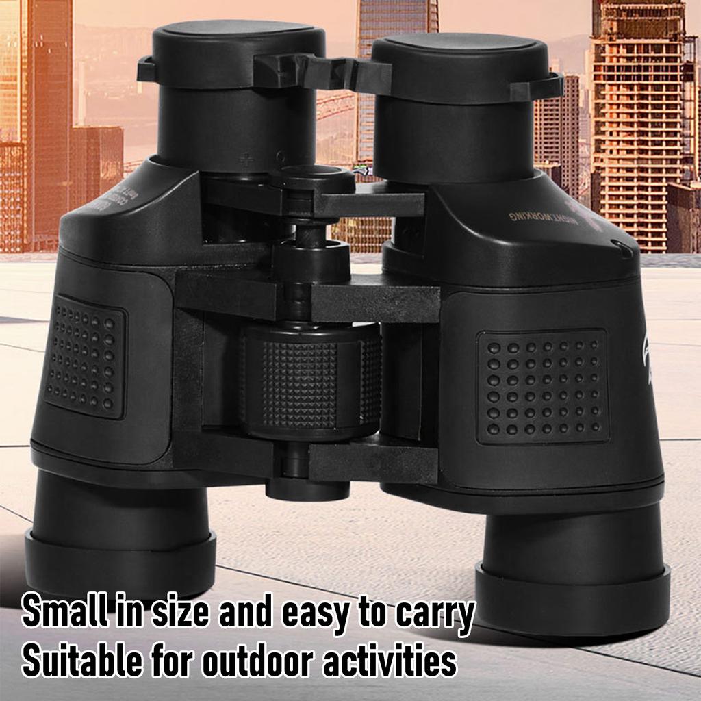 HD Binoculars 60x60 Night Vision Lens Cloth Neck Strap Portable Binoculars for Outdoor Activities