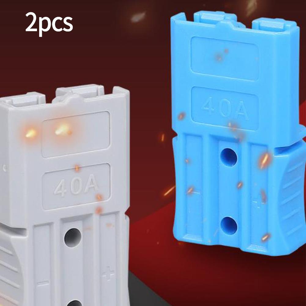 2Pcs For Anderson 40A Connector Amp Plug Terminal Forklift Battery Connector Wire & Cable Connectors
