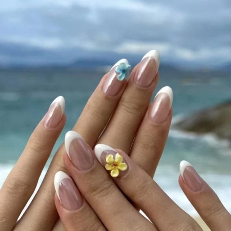 Silicone Nail Art Mold For 3D Floral Embossing Design Reusable DIY Craft Tool 3D Floral Nail Art Supplies