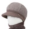 Ladies Winter Rabbit Fur Hat Warm Thickened Knitted Mother Wool Hat Cold Versatile Old Man Hat