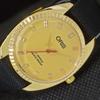 VINTAGE ORIS WINDING SWISS REFURBISHED MENS WRIST YELLOW WATCH 558c-a297218-1