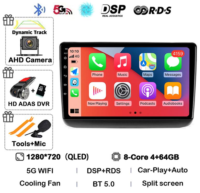 Android 14 Auto Carplay WIFI+4G For Jeep Grand Cherokee WK2 2013 - 2020 Car Radio GPS Navigation Multimedia Video Player Stereo