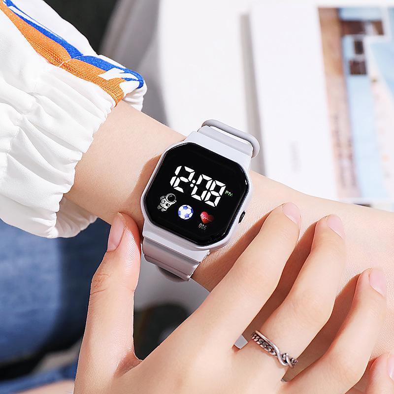Women's Unicorn Astronaut LED Waterproof Watch - Stylish, Multifunctional Party Timepiece for Students.