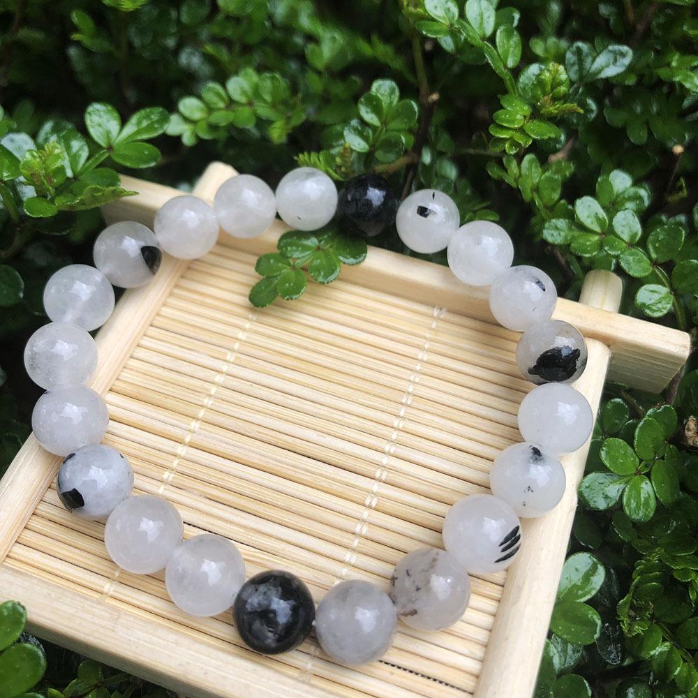 8mm Natural Amazonite Raw Stone Women's Energy Charm Bracelet
