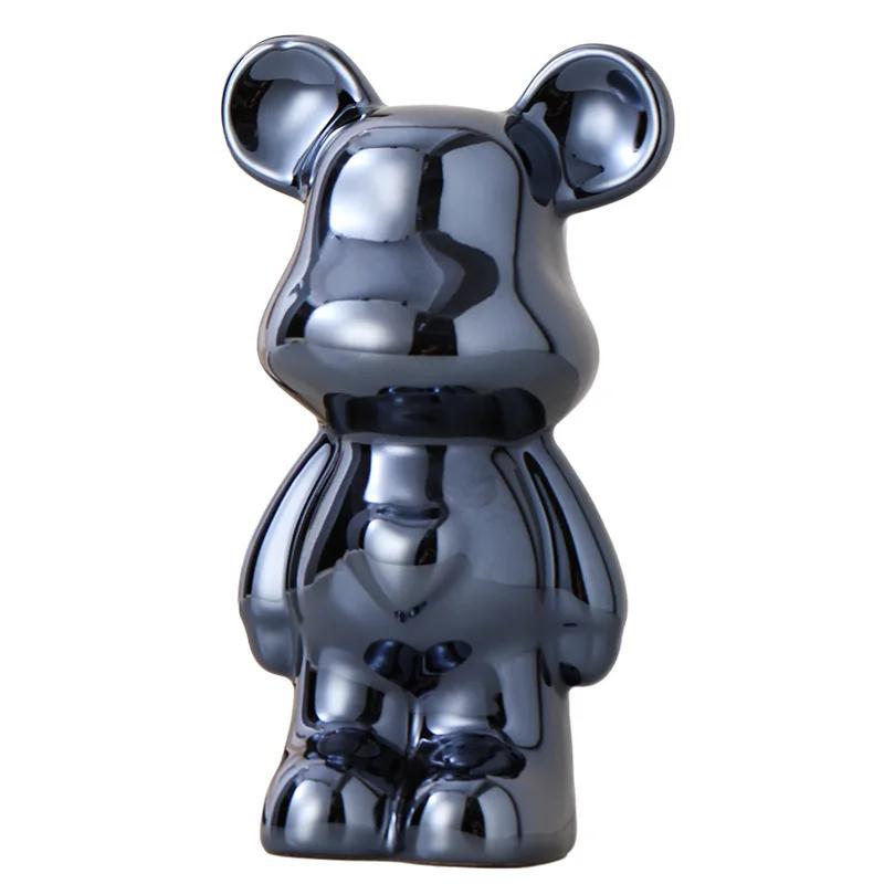 Figurina di Orsacchiotto Cartone Animato in Ceramica Ornamento Orso Amore Salotto Piccolo Salvadanaio Mobile Bar Tavolo Decorazione per la Casa