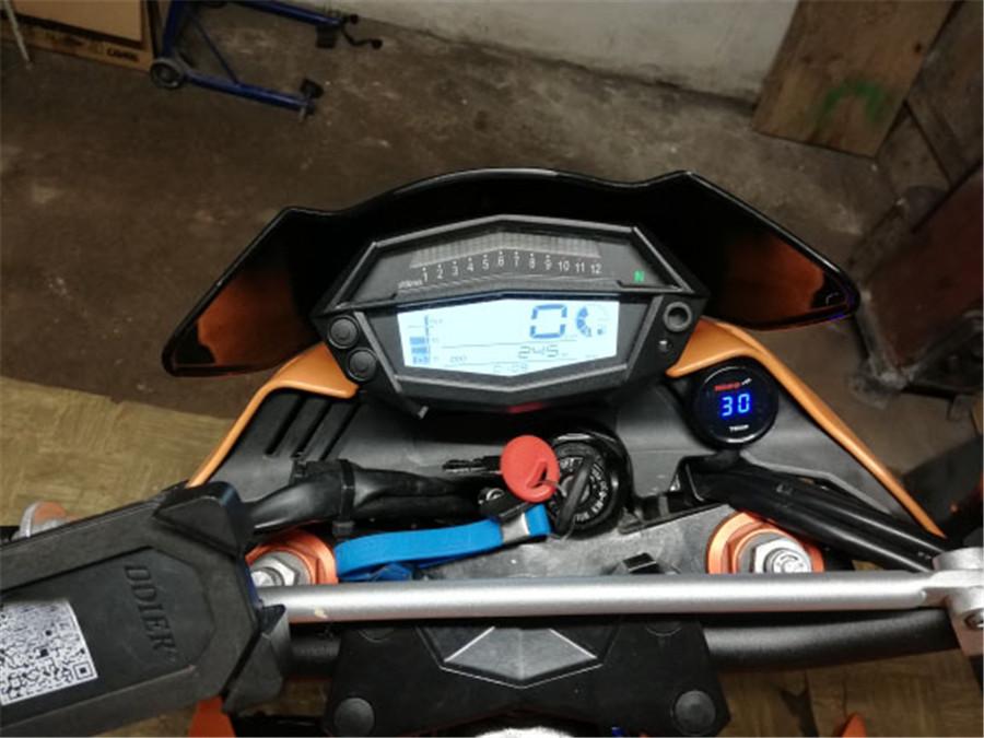 Universal High Quality Motorcycle Mini Red LED Digital Voltmeter Voltage Meter Instruments Guage For Yamaha MT09 MT 09 MT-09 MT07 MT 07