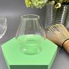 Minimood Tea Whisk Holder, ClearPink, Glass, 6.6cm H X 4.2cm W X 6cm L, Matcha Utensils, Tea Ceremony Accessory (Transparent)