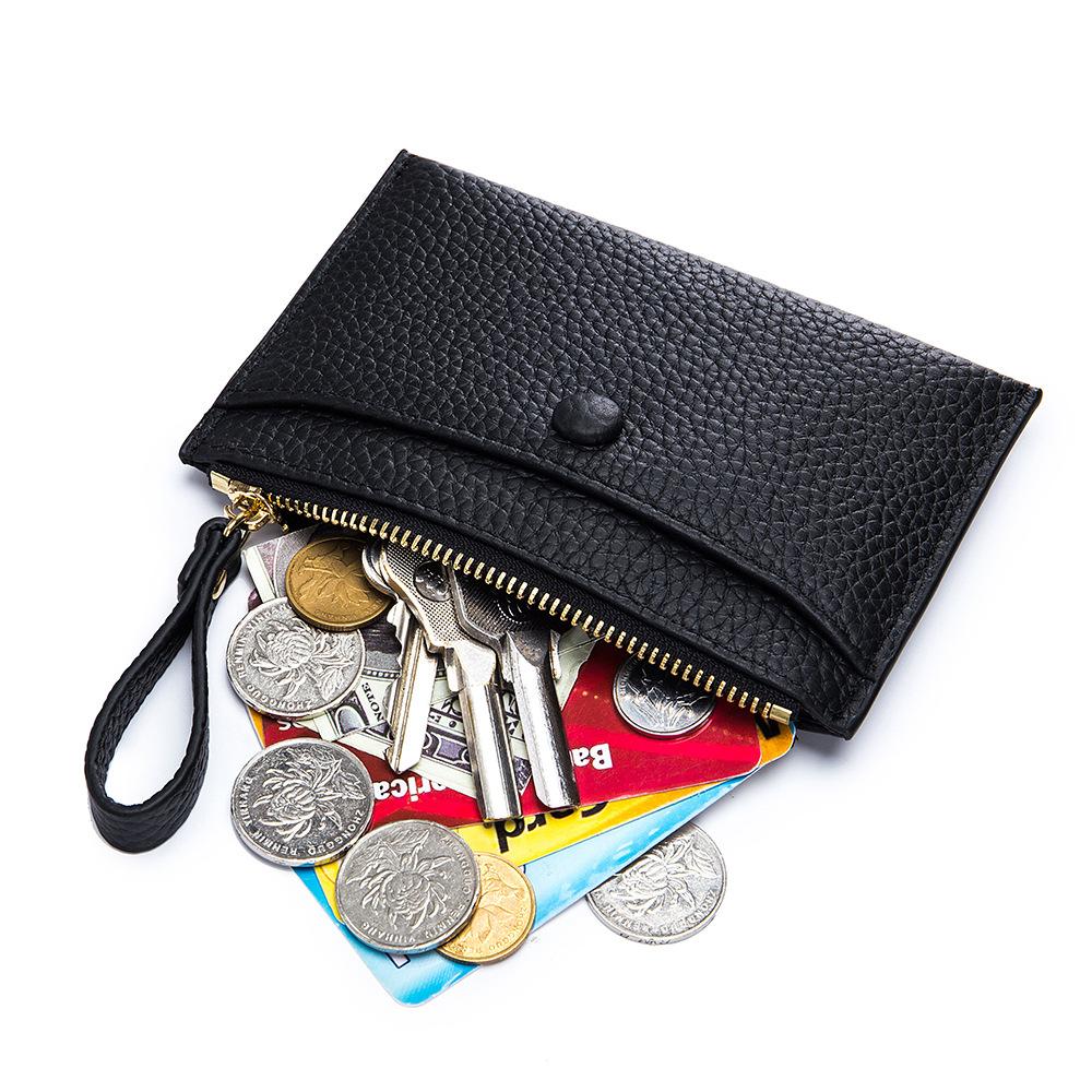 Ultra-thin Change Bag, Mini ID Card, Driver's License, Leather Case, Women's Multi-function Storage Bag, Multi-card Card Bag.