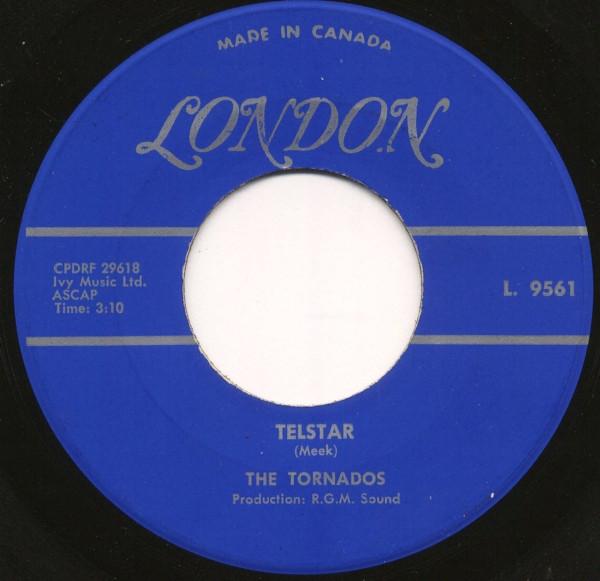 

7inch Record TORNADOS - Telstar L9561 London Records 1962 Canada Rock Used