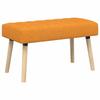 Channel Tufted Bench Dark Yellow 80 X 40 X 46 Cm Fabric