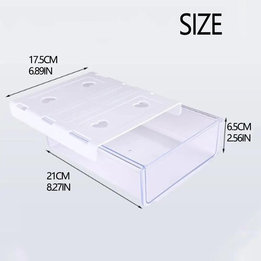 ABS Undertable Drawer Storage Box Hidden Storage Design Solid Color Table Bottom Sorting Pencil Tray Hanging Save Space