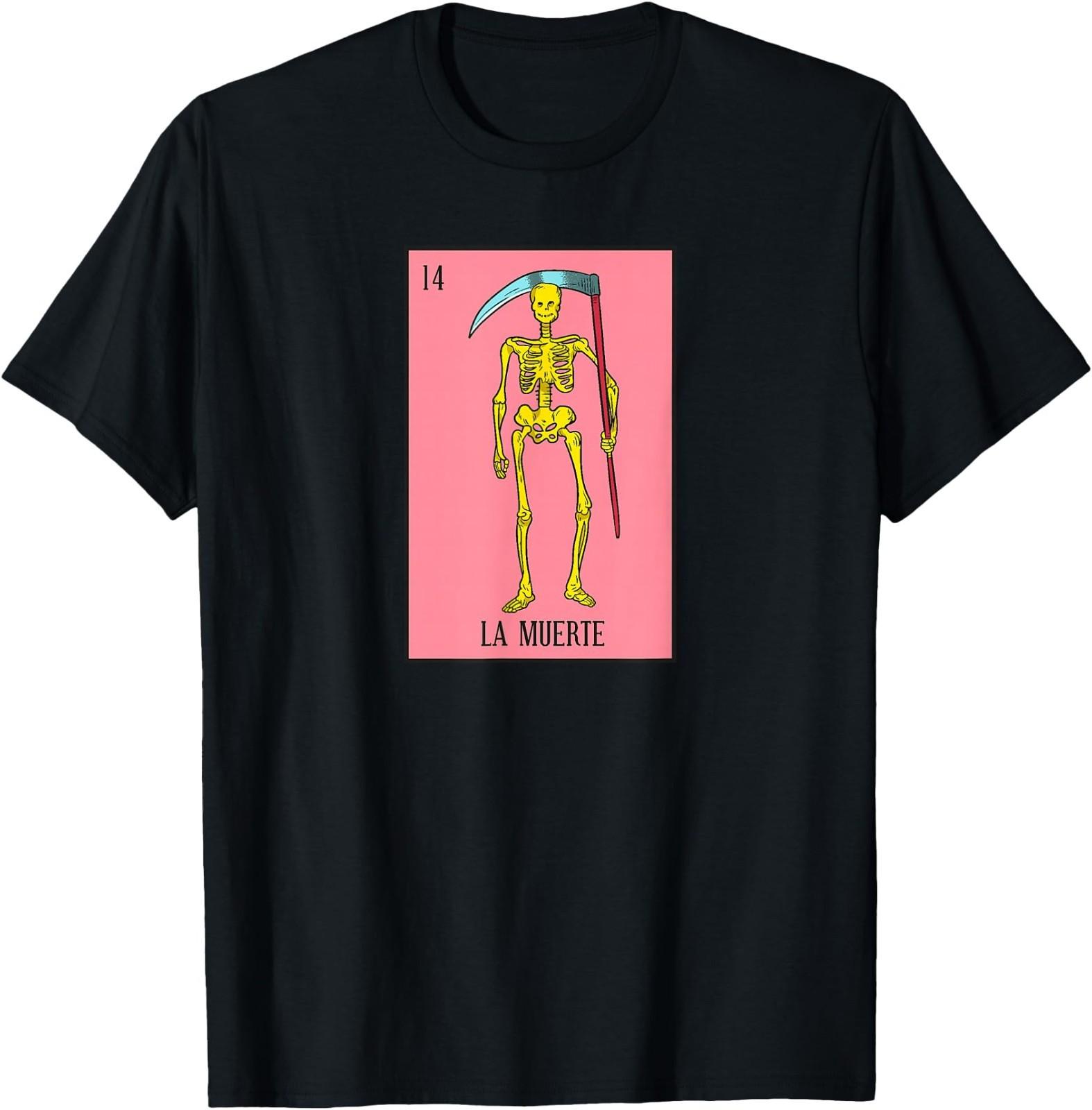 Mexican Lottery La Muerte Death Game of Mexico T-Shirt XXL