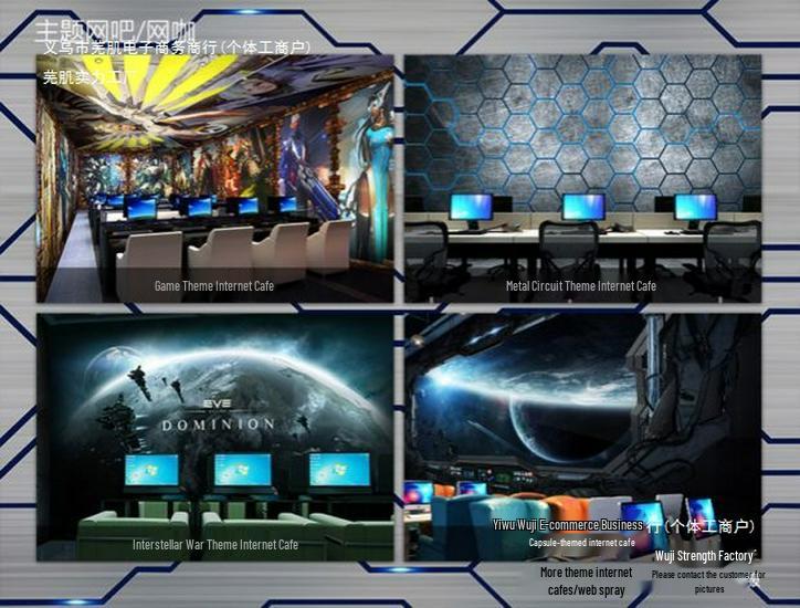 Custom Script Exhibition Wall Mural for Live Room: Guochao Style Spray Painting