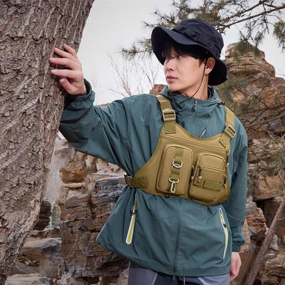Chest Pack For Outdoor Lightweight Ergonomic Adjustable Storage Pouch Outdoor Sports Chest Bag For Cycling Riding Running Hiking