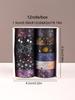 6rolls/Box Hot Stamping Silver Starry Sky Washi Tape Adhesive Masking Tape Journaling Supplies School Stationery Washi Tape
