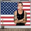 Amerikanischer Rap-Gott Hip-Hop-Musikflagge Eminem Wandteppiche Wandbehang Meme-Wandteppich Kunst Ästhetische Raumdekoration Schlafzimmer-Wandbehänge