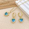 Colored Heart-shaped Zircon Necklace - Elegant and Luxurious Women's Small-Scale Exclusive Collar Chain with Pendant