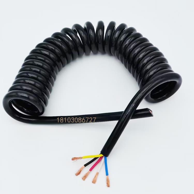 5-Core Pure Copper Spring Wire: 0.75/1/1.5/2.5 Sq. Retractable Tailgate Extension Cord