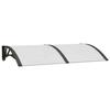 VidaXL Auvent de Porte, Marquise Solaire avec Support, Abri Protection contre Pluie, Banne Entrée Porte Patio, Noir et 153576