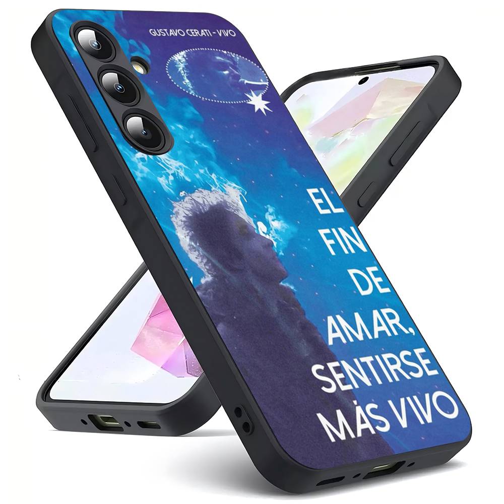 G-Gustavo-C O-Cerati For Samsung Galaxy S25 S24 S23 Ultra S22 S21 Plus S20 Black Soft Silicone Protective Case
