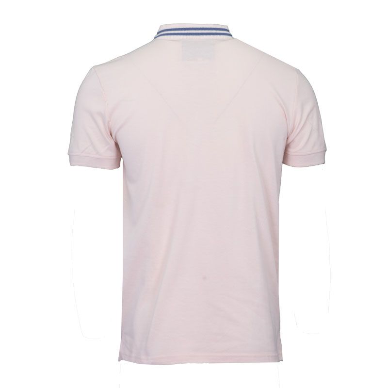 Men's Short-sleeved Polo Shirt with Logo and Piping BILL TORNADE