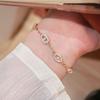 Exquisite Full Diamond Pig Nose Bracelet - Delicate Light Luxury for Women, High-End Niche Fashion Accessory.