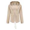 Lightweight Mesh 20D Hooded Rain Jacket Short Windbreaker Women Outdoor Casual Wear