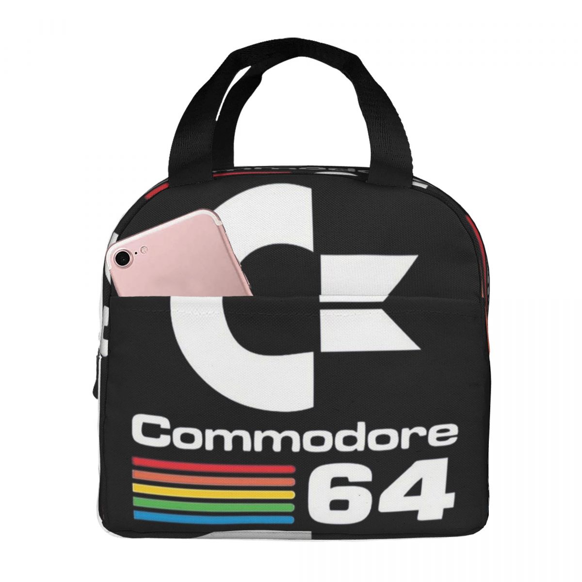 Commodore 64 Insulated Lunch Bag for Kids School Cooler Thermal Food Box Tote Portable Lunch Boxes Container One Size
