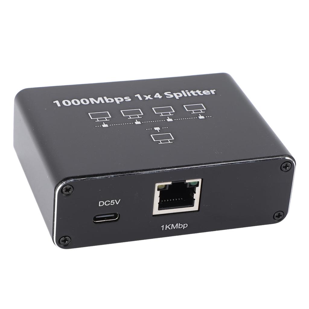 RJ45 Connector Splitter with USB Power Cable 1000Mbps High Speed Gigabit Ethernet Splitter for Computer TV Game Console