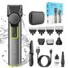 Multiplication Professional Men Body Grooming Kit IPX5 Waterproof Electric Clippers Cordless Adjustable Tooth Pitch 1mm-12mm Hair Trimmer