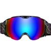 European and American ski goggles, spherical double-layer anti-fog outdoor sports snow goggles, half-frame windproof goggles, UV protection