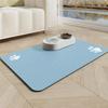 Cute Dog PAWS Feeding Pad Absorbent NonSlip Quick Dry Dog Bowl Mat for Messy Food Water Spills Durable Families with Pets Gifts