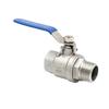 304 Stainless Steel Two-Piece Manual Ball Valve with Internal/External Threads for Water Pipes, Sizes: 4 Points, 6 Points, or DN15.