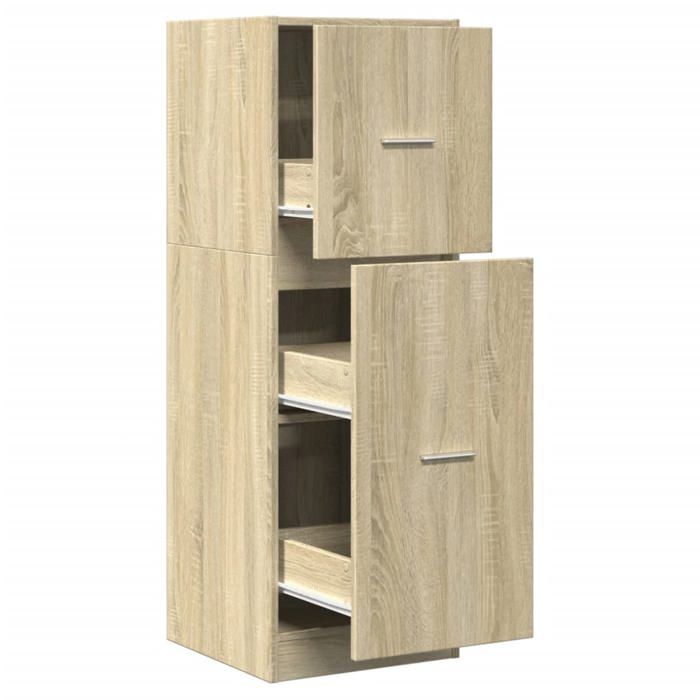 VidaXL Apothecary Cabinet Sonoma Oak 40x41x118 Cm Engineered Wood, Apothecary Chest, Apothecary Furniture, Chest with 855198