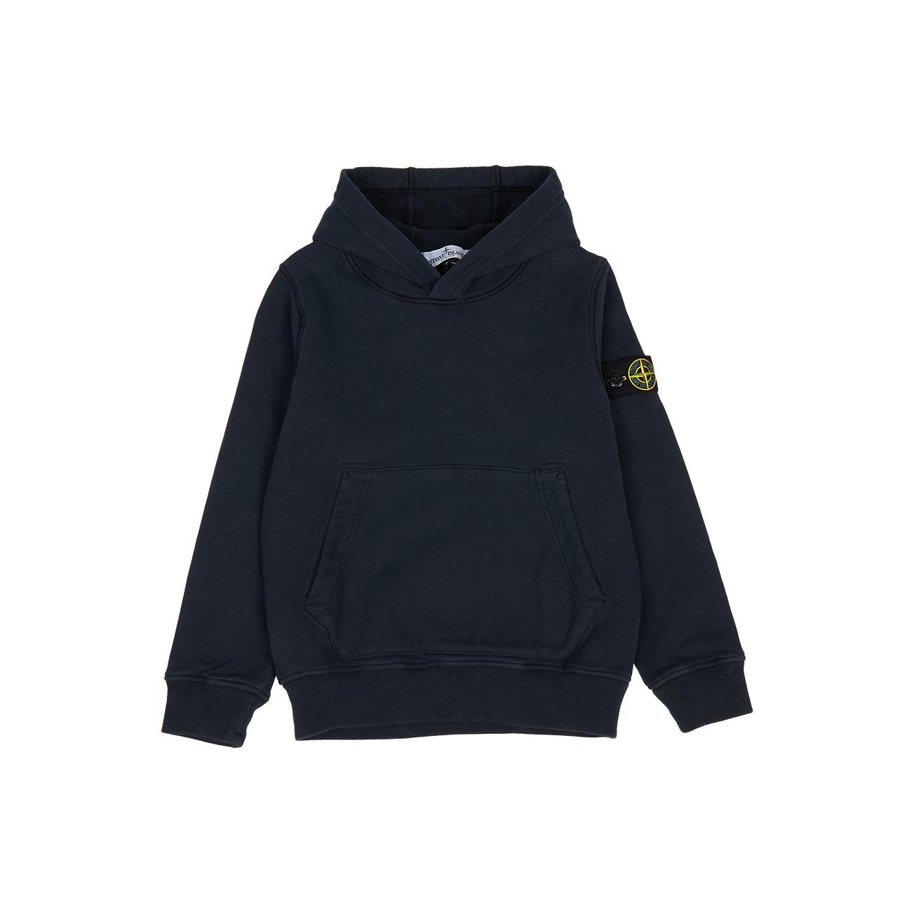 Stone Island Solid Color Hooded Pullover