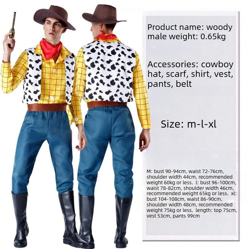 Halloween Toy Story Woody Tracy Shepherd Volwassen Kind Cosplay Podiumkostuum