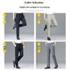 ROMON Men's Business Casual Straight-Leg Trousers