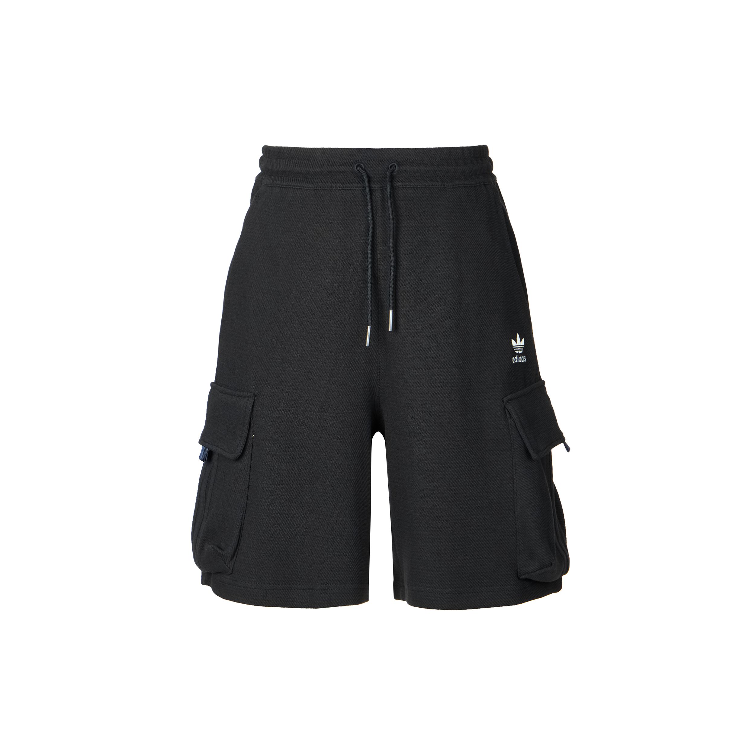 Adidas Originals Удобные Однотонные Свободные Карго Шорты Мужские Шорты Черные KD0943 S