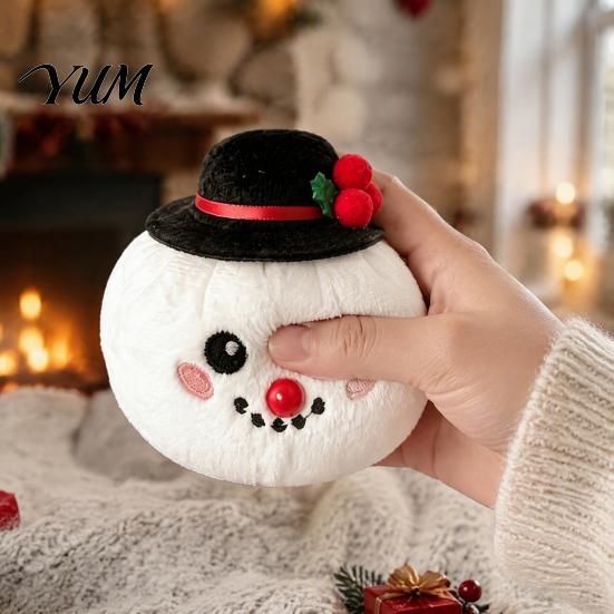 Comfortable Sensory Plushie Christmas Plush Dumpling Stress Relief Toy, Santa Claus Snowman Reindeer Squeeze Toys Steamed Bun Relaxation Toy
