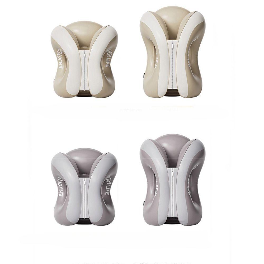 Hot Neck Protection Inflatable Sleeping Pillow PVC Convenient Half-Sleeping Pillow Foldable Sleeping Device for Office Travel