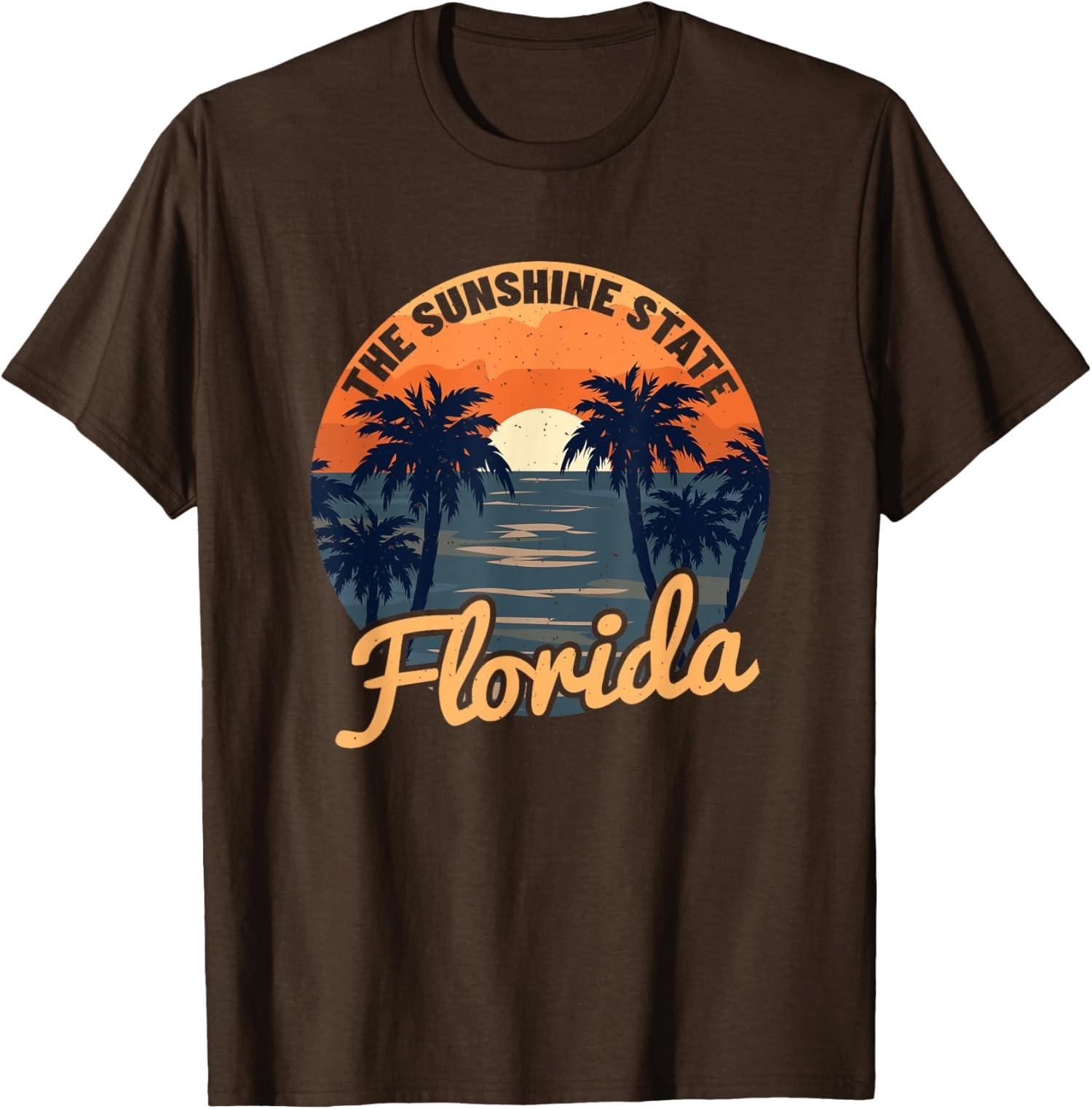 Florida Sunset - Throwback Design - Classic Design Unisex T-Shirt S разноцветный